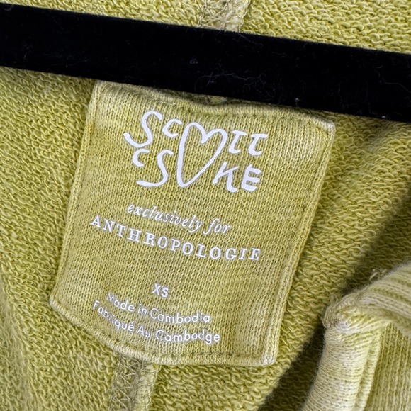 Scott Csoke Anthropologie Sweatshirt XS All I Ever Wanted Was Love Green - Picture 6 of 11